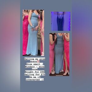 Blue Sparkly prom dress